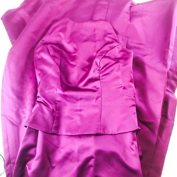 Alfred Angelo Magenta Sleeveless Dress - Picture 1 of 2